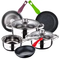 San Ignacio Cassel Kochtopfset 20/24/28 Cm 5 Stücke - Chrome / Black - One Size