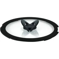 Tefal Ingenio Glasdeckel, 18 cm x 2,5 cm, platzsparende Aufbewahrung, klappbarer Griff, schnelleres Kochen, Ingenio-kompatibel, spülmaschinenfest, Hochleistungskochen, L9846202, Schwarz