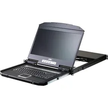 ATEN CL3116NX - 19 Zoll KVM Konsole, 18,5'' TFT, mit Tastatur DE