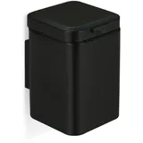 Relaxdays Kosmetikeimer Wandmontage, 3 Liter schwarz