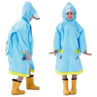 GelldG Regenmantel Kinder Regenmantel, Regenponcho, Regenanzug, Regenjacken Atmungsaktiv blau