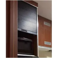 HAIXHX Aluminium Falttür Rolltüren Für Schränke, Faltbare Ersatzpaneele Für Aufbewahrungsschränke, Anpassbare ABS-Schiebetüren Mit Montagezubehör, 90x120cm (35.4x47.2)