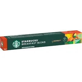 Nespresso STARBUCKS® Breakfast Blend Kaffeekapseln, mild, 10 Portionen