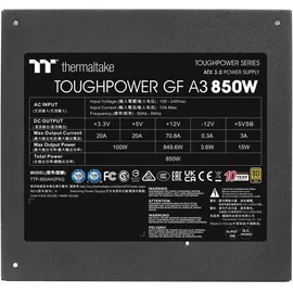 Thermaltake ToughPower GF A3 Gold 850W ATX 3.0 (PS-TPD-0850FNFAGE-H)