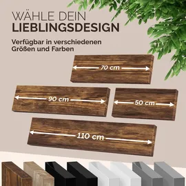 CASARIA Wandregal 110 x 0 x 0 cm Dunkle Eiche