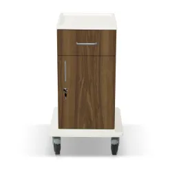 ETERNASOLID MULTICART Arbeitswagen T14 mit Schublade und Drehtür 92469-WA , Farbe: walnuss