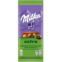 Milka Tafelschokolade Extra Ganze Haselnüsse, 190g