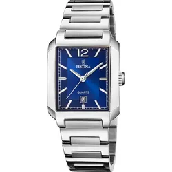 Festina Quarz Damen On the square F20679/3 - blau,silber - 33mm