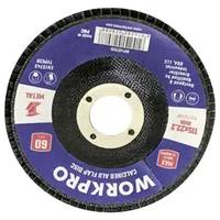 WorkPro WP407516 Fächerschleifscheibe Durchmesser 115 mm Bohrungs-Ø 22.2 mm