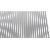 Gutta Polycarbonat-Doppelstegplatte 250 x 98 cm 16 mm Transparent Polycarbonat 980 mm | Klar 16mm 980x2500mm