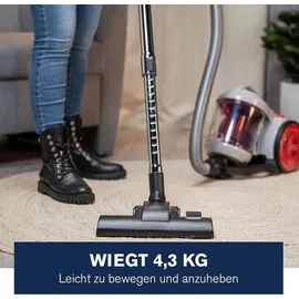 Dirt Devil Staubsauger ohne Beutel DD2503 - weiß, rot