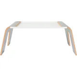 Tojo Laptoptisch TOJO "praktisch grau/weiß", grau (grau, weiß, grau, weiß), B:65cm H:24cm T:37cm, Tische, Frühstück- und Notebooktablett, Breite 65 cm