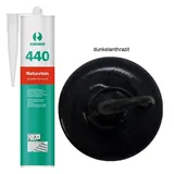 Ramsauer 440 Naturstein (Dunkelanthrazit) - 310ml Kartusche, Silikon Dichtstoff für Naturstein, Marmor, Granit, Poolbau und Unterwasserbereich, Fugen im Innen- und Außenbereich, Küche und Reinraum