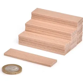 Metrie 200 Stück 1/4 Holzstäbchen