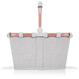 Reisenthel carrybag XS twist sky rose – Stabiler Einkaufskorb mit praktischer Innentasche – Elegantes und wasserabweisendes Design