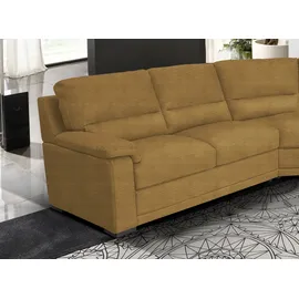 Egoitaliano "Doris, modernes Designerecksofa in hochwertigen Microfaserqualitäten", edle Detailverarbeitung, wahlweise fleckenabweisend oder in Lederoptik gelb,