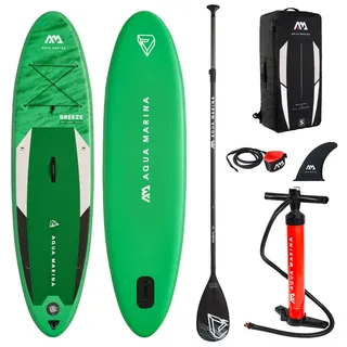 Aqua Marina SUP Board Set Breeze 300 x 76 x 12 cm grün