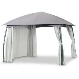 LECO Milena 3,3 x 3,3 m inkl. Seitenteile grau