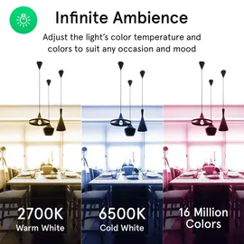 Nous P8 Smarte WLAN Lampe RGB, GU10, 2er Set