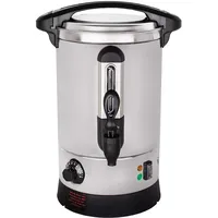 Beeketal 'BGWK5' Gastro Glühweinkocher 5 Liter Volumen mit Füllstandskala, Anit-Tropf Zapfhahn und stufenlos regelbarem Thermostat (30-110 °C), Profi Edelstahl Wasserkocher mit 1500 Watt Leistung