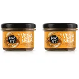 Feel FIT VEGANELA Salted Caramel, gesalzener Karamellaufstrich, ohne Zuckerzusatz, ohne Palmöl & vegan 200 g, Mittel (Packung mit 2)