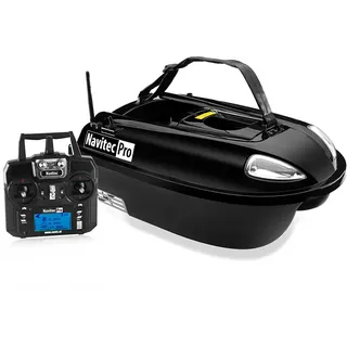 BearCreeks Navitec Futterboot – Standard & GPS-Autopilot Version mit optionalem Farb-Echolot - Kein Fischfinder - Schwarz - Kein GPS-Autopilot