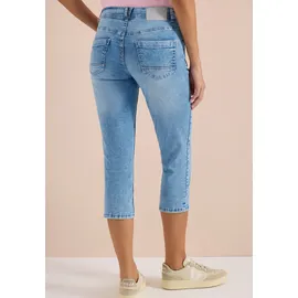Cecil 3/4 Slim Leg Jeans im Casual Fit Light Blue Washed 34 - 34W / 22L