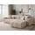 GRAINGOLD Ecksofa Velours 4-Sitzer Beige
