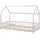 en.casa kids Hausbett Hesel 90 x 200 cm Kiefer rosa