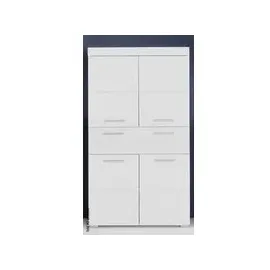 trendteam Amanda Badschrank 73 x 132 x 31 cm Weiß