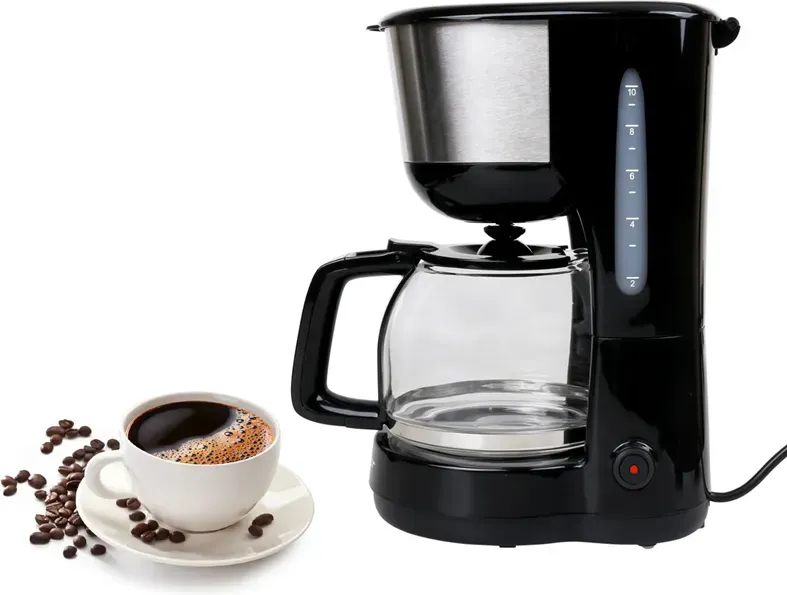 Aigostar Kaffee- und Teekocher mit Wärmespeicherung Ein-Knopf-Schalter 1,25L Schwarz