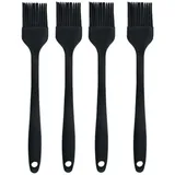 Silikonpinsel, Grillpinsel, Backpinsel, Silikon-Pinsel, Grill, Backen, Gebäck, Ölpinsel, Honigpinsel, Soßenpinsel (3 Stück, schwarz)