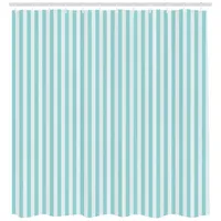 ABAKUHAUS Duschvorhang 175 x 200 cm blau/grün gestreift