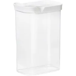 Vorratsdose EMSA "N11424", transparent, B:9,9cm H:23cm L:16cm, Kunststoff, Lebensmittelaufbewahrungsbehälter, Schiebedeckel, zum Portionieren, hygienisch, unbedenklich, 2,2 L