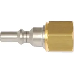 Sauerstoff-Edelstahlstecknippel IG 1/4" zu Druckminderer nach EN 561