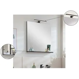 Fackelmann Spiegelelement TE-A 59,8 cm x 69,2 cm x 13,5 cm Weiß Matt