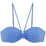 Copenhagen Studios Bandeau-Bikini-Top Damen Blau 42 Cup C/D