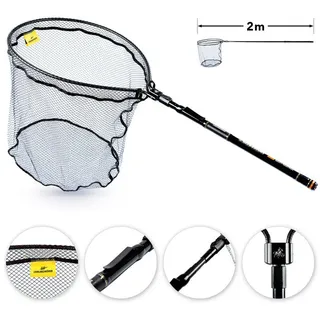 Lieblingsköder Barsch-Kescher Ultraboost 50x40cm - Unterfangkescher zum Spinnfischen, Raubfischkescher, Angelkescher