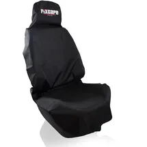 Fixcape Pro Schonbezug Autositz vorne universal wasserdicht schwarz, Auto-Sitzbezug Vordersitze, Sitzschoner Auflage Schutz Fahrersitz
