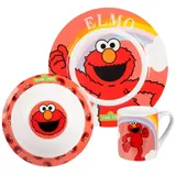 Sesamstraße United Labels Elmo - Teller, Schale und Tasse, in rot | Gr.: onesize