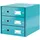 Leitz Schubladenbox Click & Store eisblau 6048-00-51, DIN A4 mit 3 Schubladen