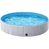 Yaheetech - Hundepool Schwimmbad Hundeplanschbecken 140 x 30 cm Hundebad Hundepool Haustierpool Wasserbad pvc Rutschfest mit Ablassventil