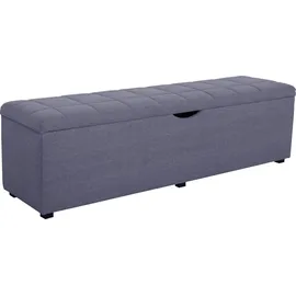 Home Affaire Hockerbank Checked Blau 120 x 42 x 40 cm