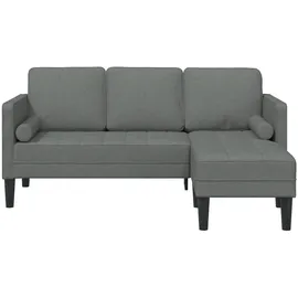vidaXL Sofa Set Dunkelgrau 173 x 131 x 67 cm Stoff