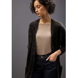STREET ONE Langer Federgarn Cardigan - Braun