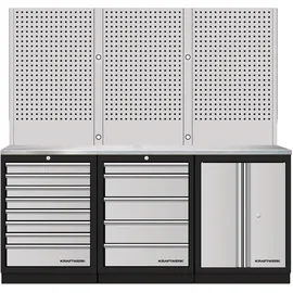 Kraftwerk Mobilo 3er Kombi Lochwand Edelstahl