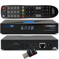 OCTAGON SFX6008 IP WL Full-HD H.265 HEVC, E2 Linux Set-Top Box & Smart Internet TV Receiver, Sat to IP TV Client Support, DLNA, YouTube, Web-Radio, 300Mbit WiFi, HDMI