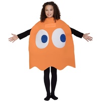 Funidelia | Pac-Man Clyde Kostüm 100% OFFIZIELLE für Jungen und Mädchen Größe 4-10 Jahre Games, 80er Jahre, Arcade - Farben: Orange, Zubehör für Kostüm - Lustige Kostüme für deine Partys