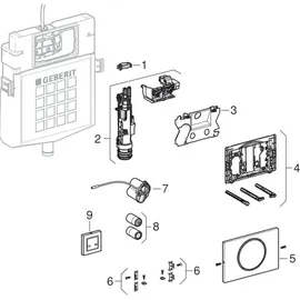 Geberit WC-Steuerung Batteriebetrieb 115898006