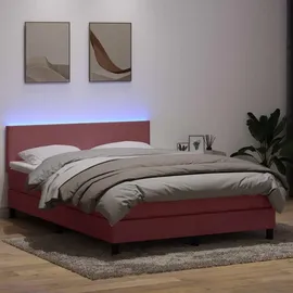 vidaXL Boxspringbett 140 x 210 cm Rosa